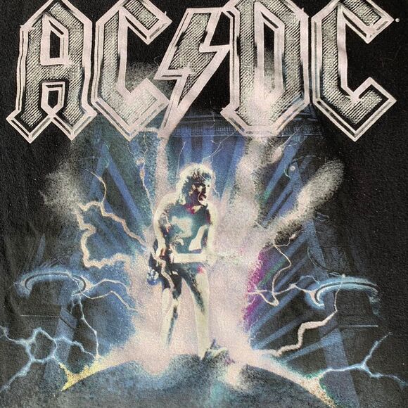 AC/DC Back in Black Tour 2016 black cotton t-shirt Size M - Picture 2 of 6